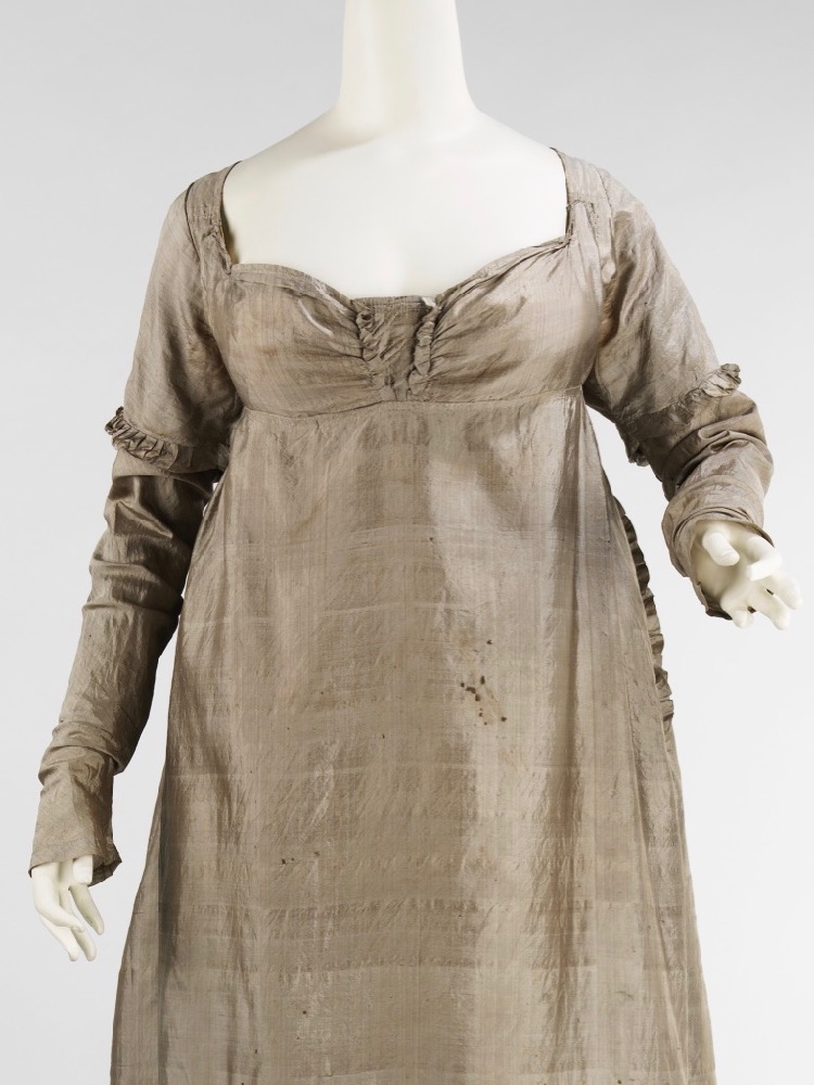 Dress, ca. 1805, American, silk, Brooklyn Museum Costume Collection at The Metropolitan Museum of Art, Gift of Charles Blaney, 1926, 2009.300.2314