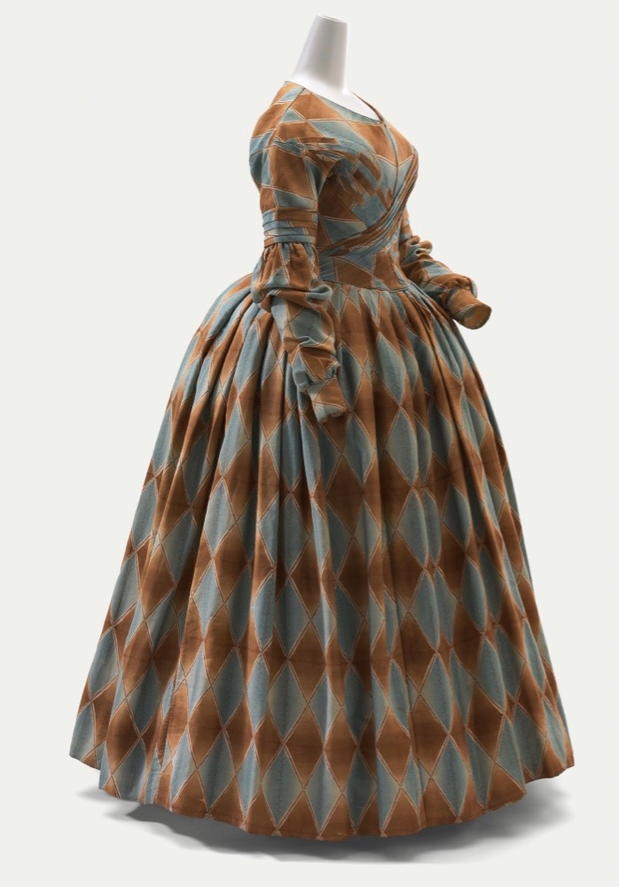 Dress (c. 1840), England, wool, silk National Gallery of Victoria, Melbourne Purchased through The Art Foundation of Victoria with the assistance of David Syme & Co. Limited, Fellow, 1977