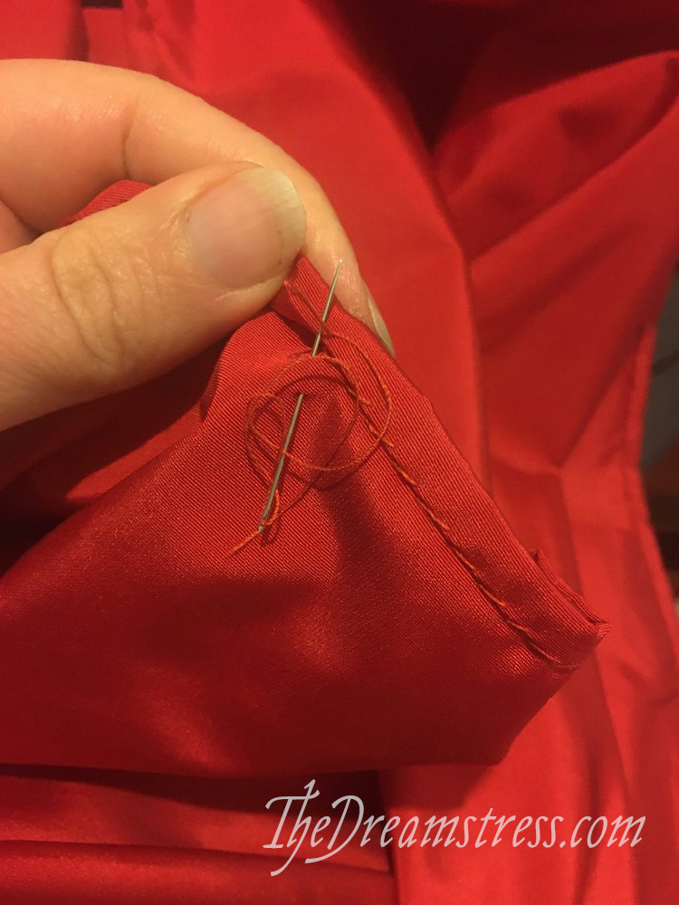 A red silk 1780s petticoat thedreamstress.com