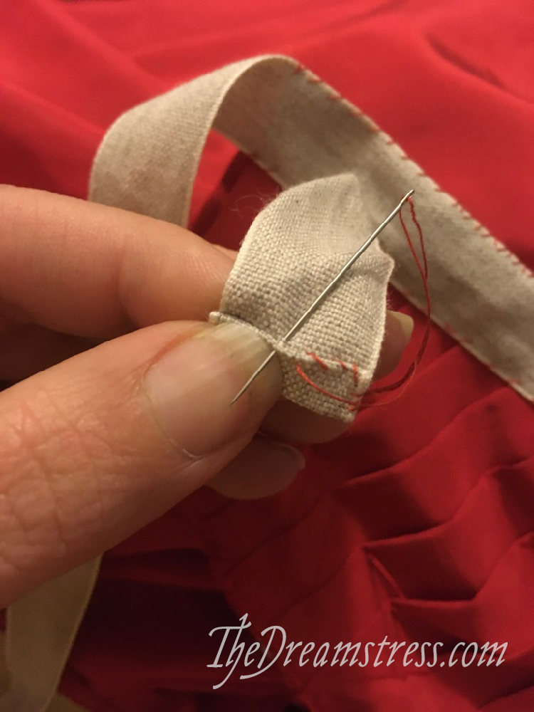 A red silk 1780s petticoat thedreamstress.com