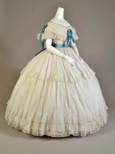 Rate the Dress: White dresses with blue satin sashes - The Dreamstress