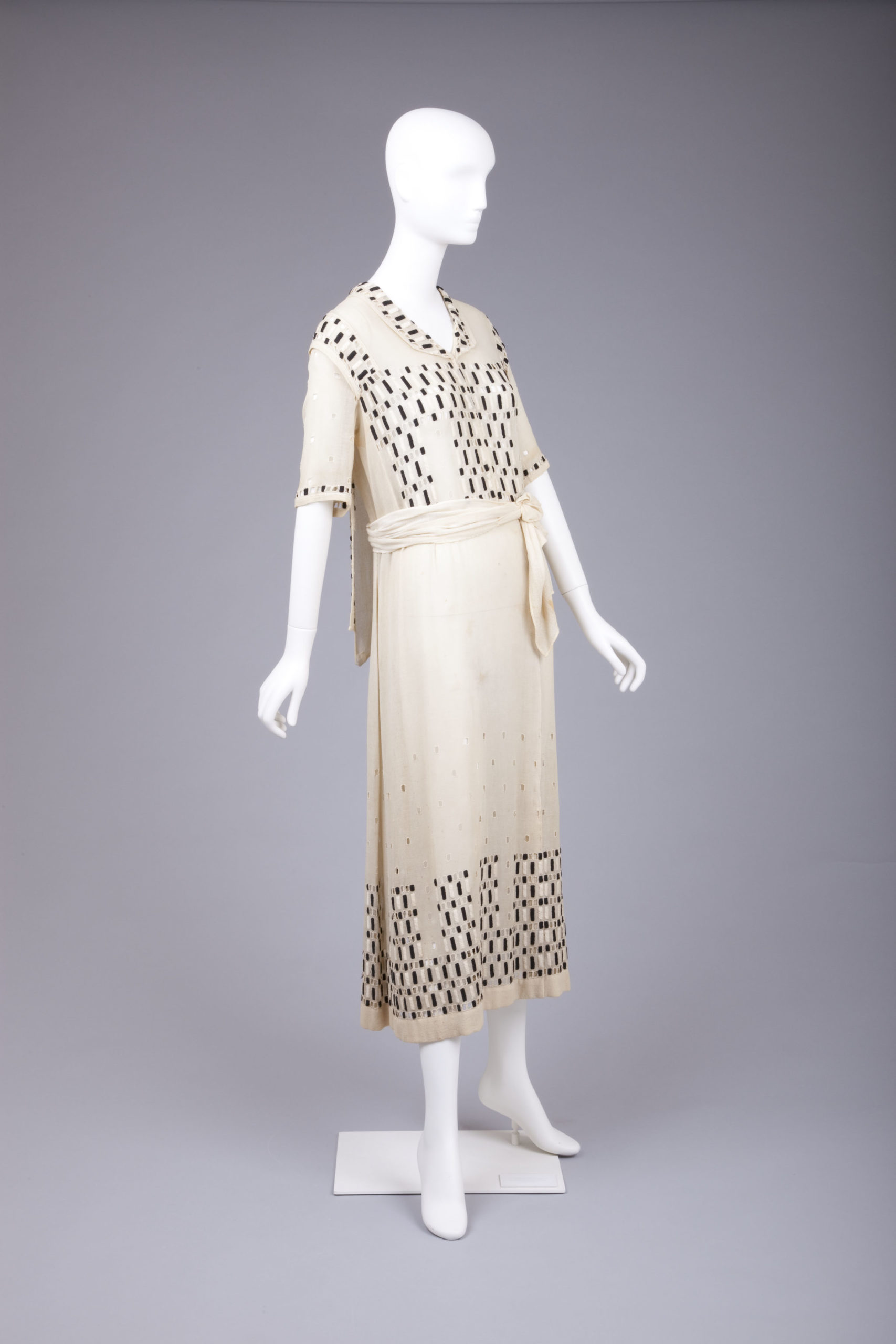 Dress, 1915, Silk with openwork embroidery, Goldstein Museum of Design, Gift of Charlotte Karlen, 2004.001.007
