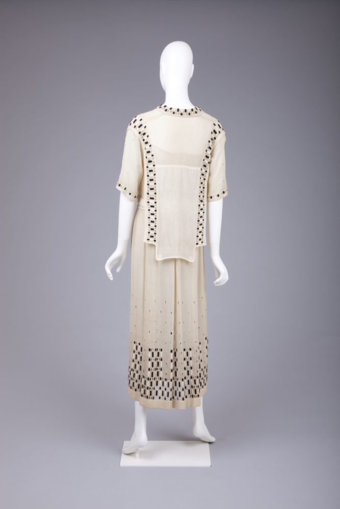 Dress, 1915, Silk with openwork embroidery, Goldstein Museum of Design, Gift of Charlotte Karlen, 2004.001.007