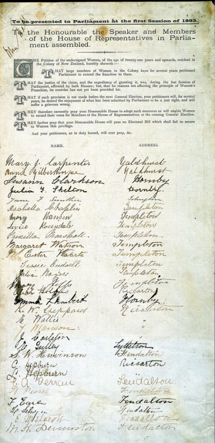 'Suffrage petition, 1893', URL- https-::nzhistory.govt.nz:media:photo:suffrage-petition-1893, (Ministry for Culture and Heritage), updated 25-Jul-2018