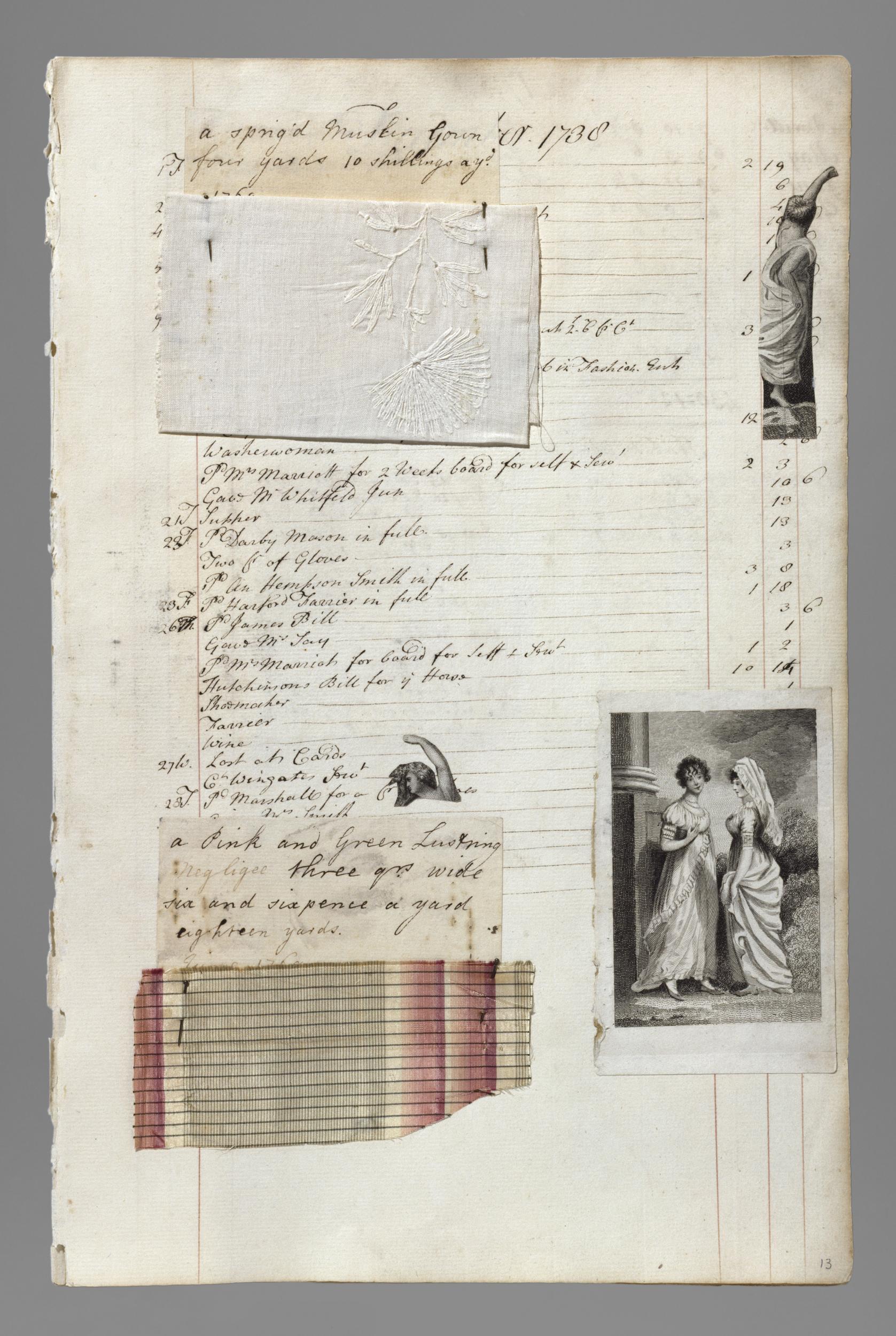 Barbara Johnson Album, England, 1746-1823, Paper, parchment, textiles, Victoria & Albert T.219-1973