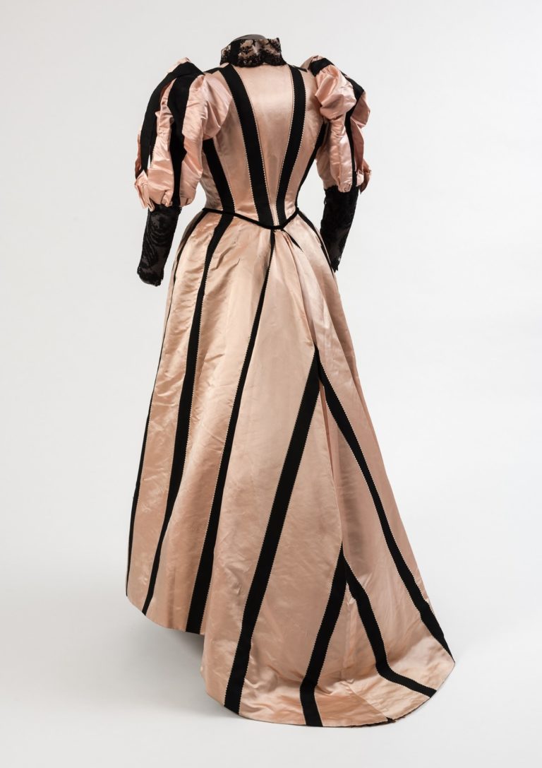 Rate the Dress: 1890s Big Sleeves & Bias Stripes - The Dreamstress