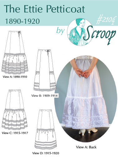 The front page of the Scroop Patterns Ettie Petticoat
