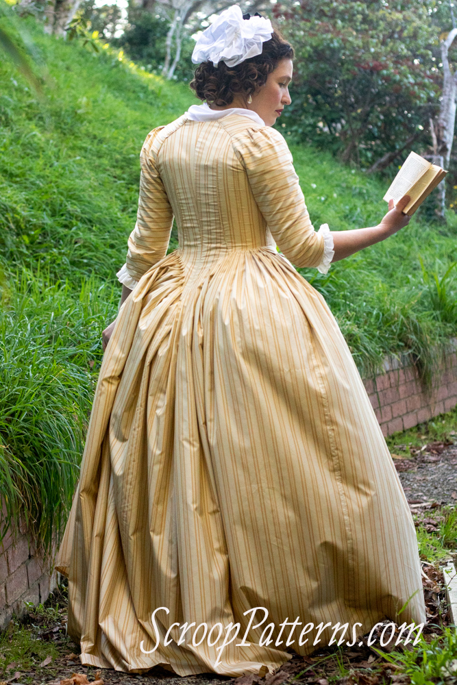 The Scroop Patterns + Virgils Fine Goods Angelica Gown 1775-1790 scrooppatterns.com