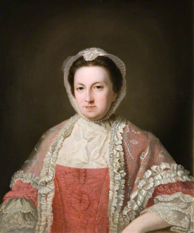Lady Frances Erskine (1716–1776, by David Allan, ca. 1764, (c) Aberdeen Art Gallery & Museums; Supplied by The Public Catalogue Foundation