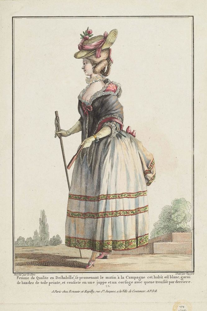 Gallerie des Modes et Costumes Français. 7e. Pierre-Thomas LeClerc, Engraver Etienne Claude Voysard, Publisher Esnauts et Rapilly, 1778