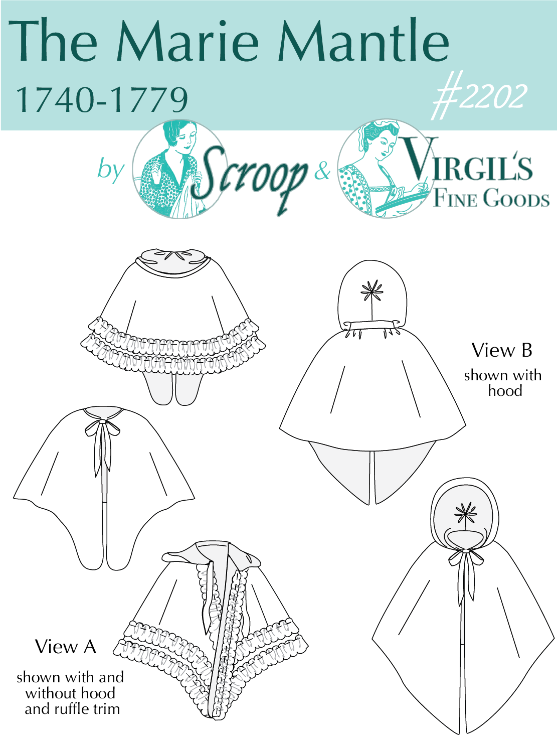 Scroop + Virgils Fine Goods 18th C Mantle Patterns scrooppatterns.com