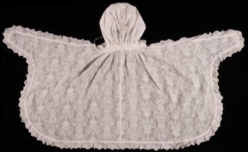 Cloak, 1750-1800, English or French. Cotton sewn with linen threads, Colonial Williamsburg 2018-278
