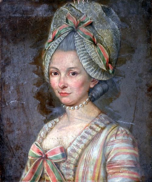 Portrait of a Lady by French School, ca 1772-85 France, the Bowes Museum