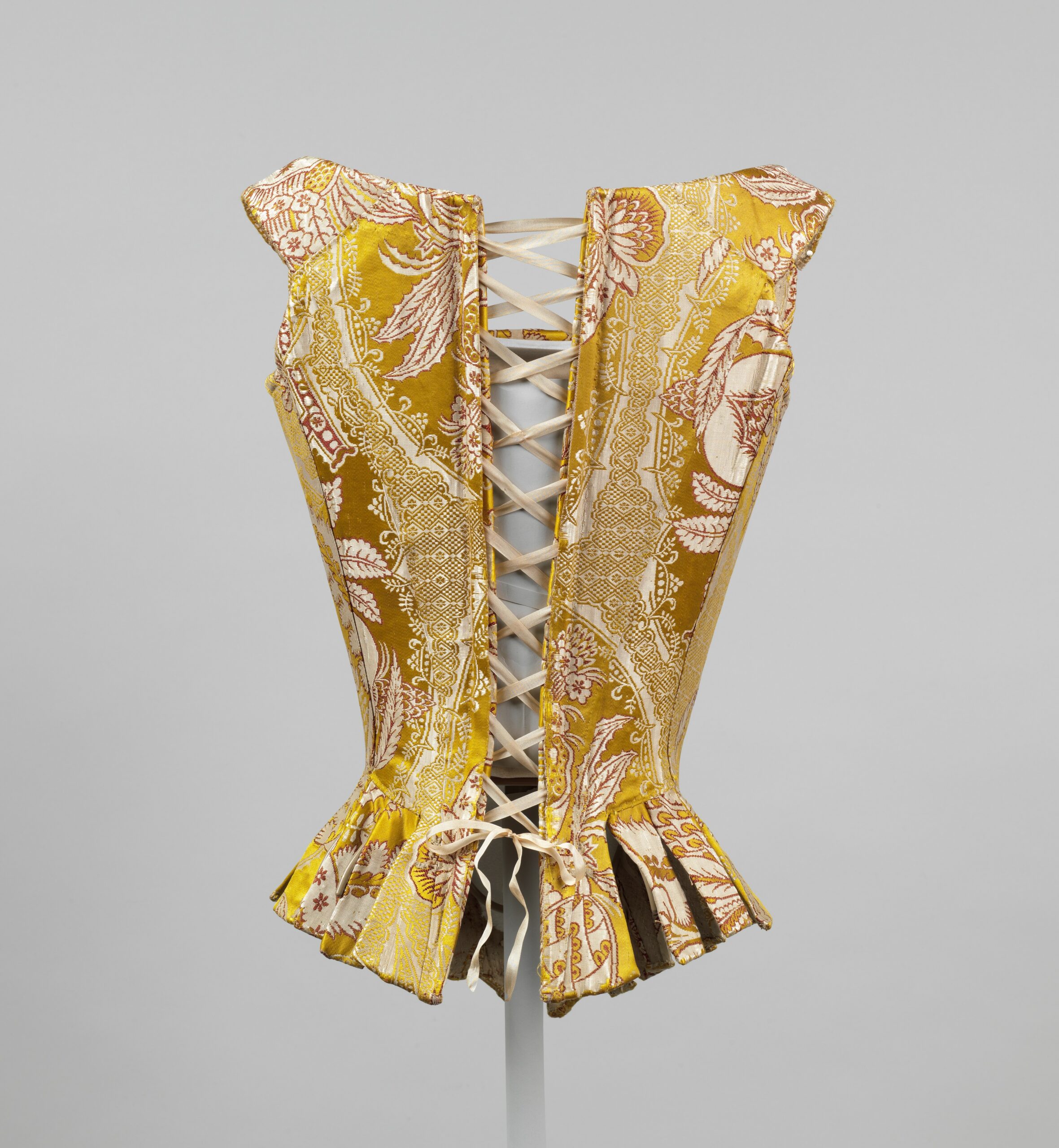 Stays, 1770s, Italian, silk, Gift of The Metropolitan Museum of Art, 1940 C.I.40.173.6a–e
