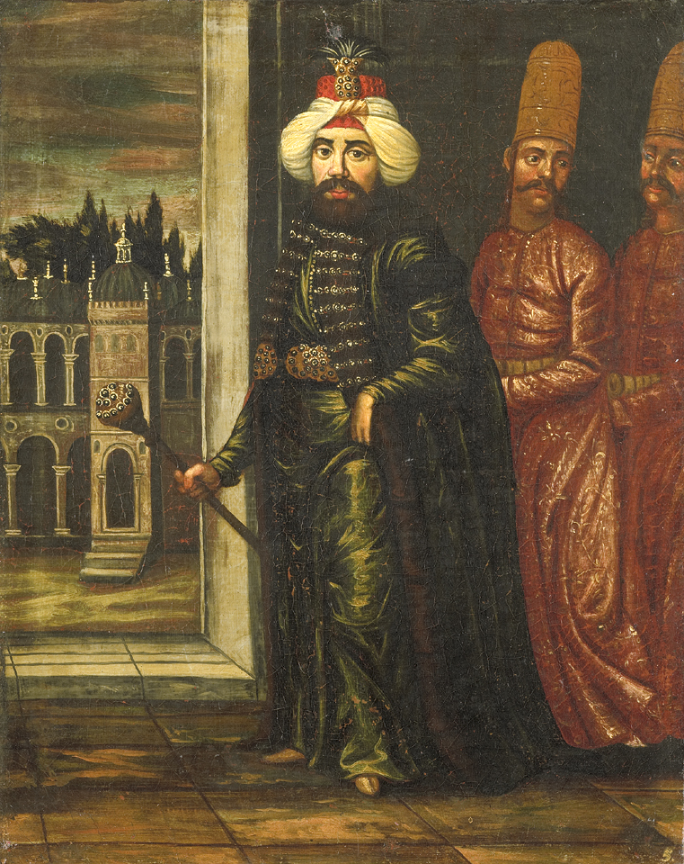 Portrait of Sultan Ahmed III (1703-1730). Part of a series of paintings sent to the Netherlands in 1817