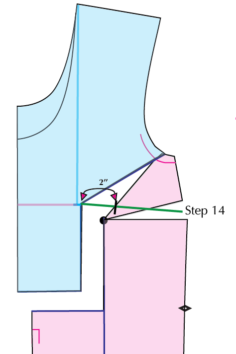 Adding a bust dart to the Summit Dress scrooppatterns.com