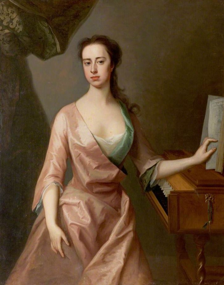 Frances, Lady Byron (d.1757), Third Wife of the 4th Lord Byron by Michael Dahl, ca. 1720