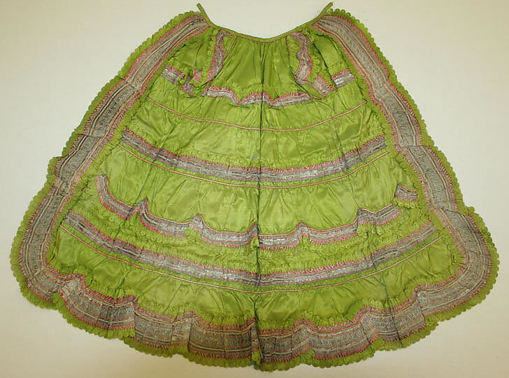 Apron, 18th century, European Medium- silk, Purchase, Irene Lewisohn Bequest, 1971, Metropolitan Museum of Art, 1971.242.6