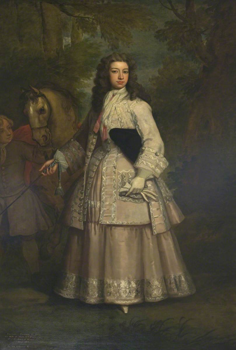 Kneller, Godfrey; Frances Pierrepont, later Mar, Daughter of Evelyn Pierrepont, 1st Duke of Kingston; The National Trust for Scotland, Alloa Tower; http://www.artuk.org/artworks/frances-daughter-of-evelyn-pierpont-1st-duke-of-kingston-195726