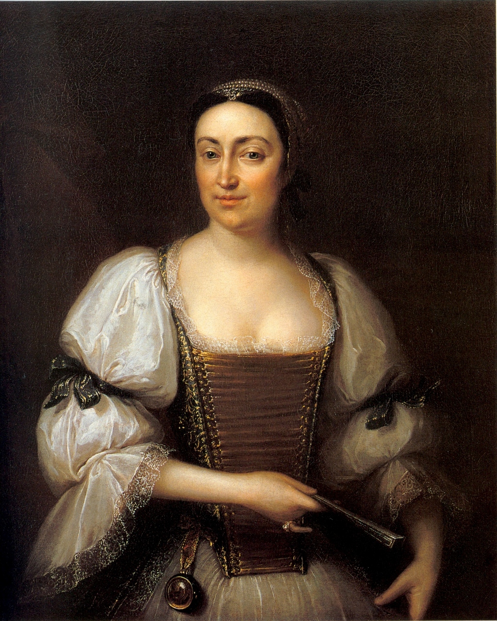 Portrait of Baroness János Podmaniczky née Judit Osztroluczky (1690–1766). Ádám Mányoki, 1724