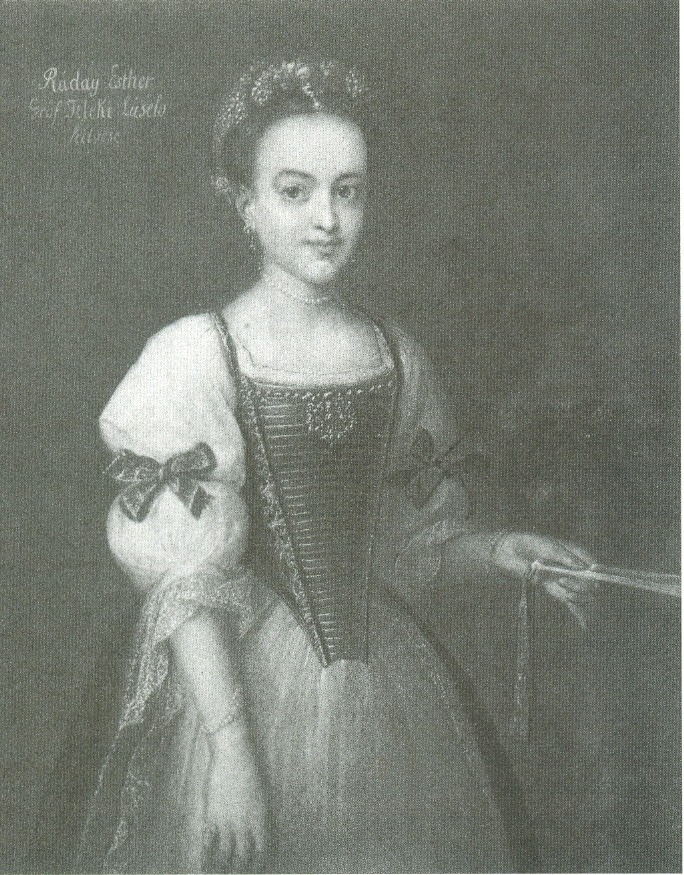 Korabeli portré Ráday Eszter (Losonc, 1716. április 24. – Gernyeszeg, 1764. június) Ádám Mányoki 1764