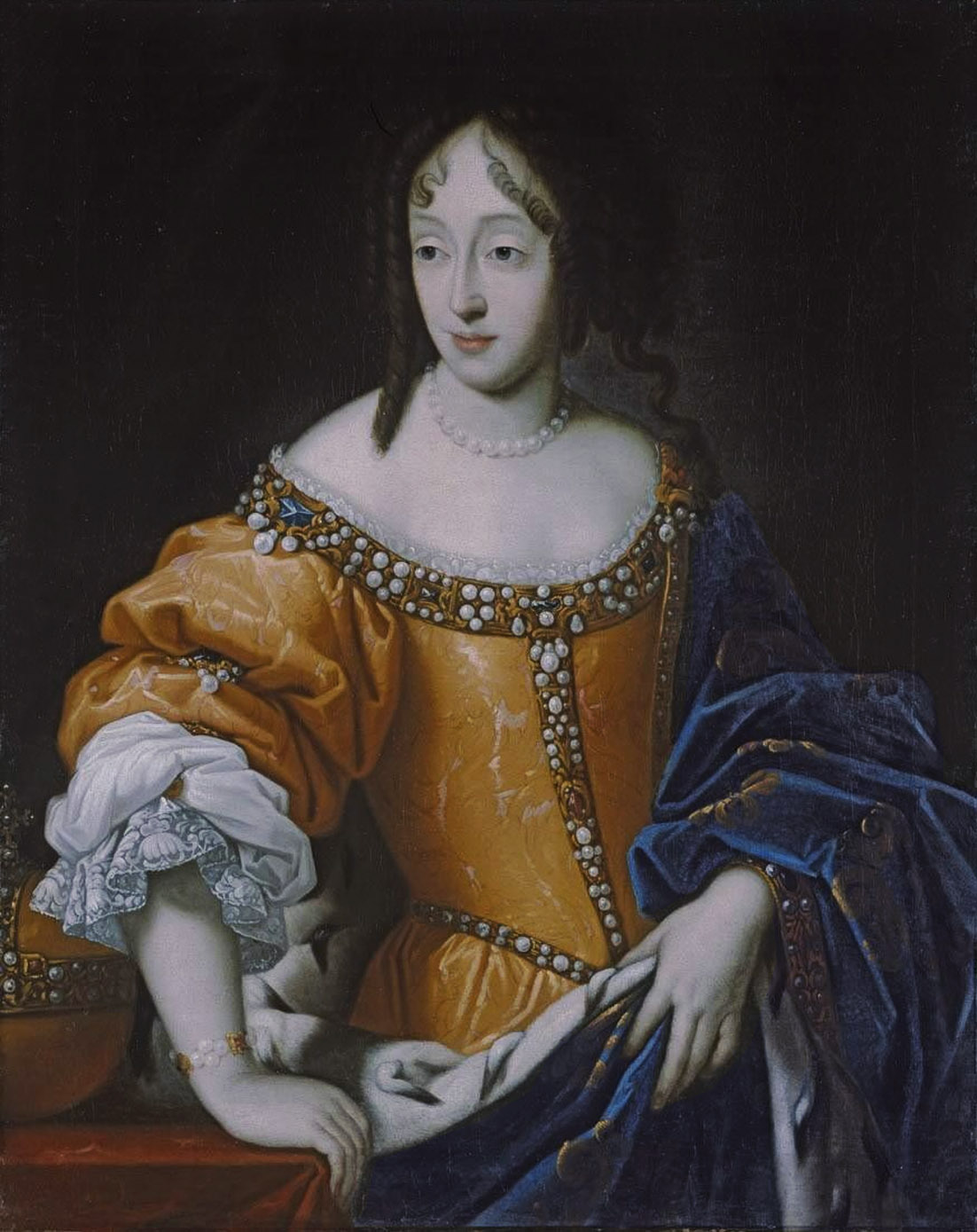 Antonio Triva, Portrait of Princess Henriette Adelaide of Savoy (1636-1676), wife of Ferdinand Maria, Elector of Bavaria (1636-1679), ca. 1660