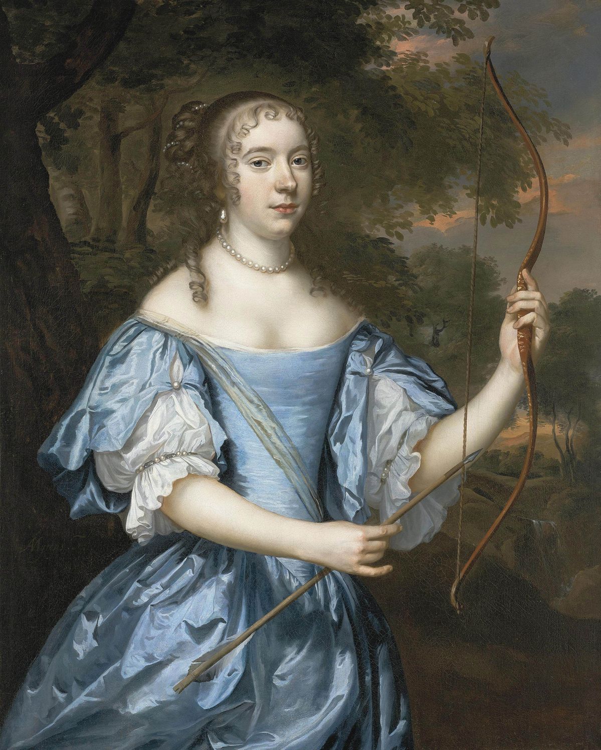 Jan Mijtens, Portrait of a Lady as Diana, ca 1660 