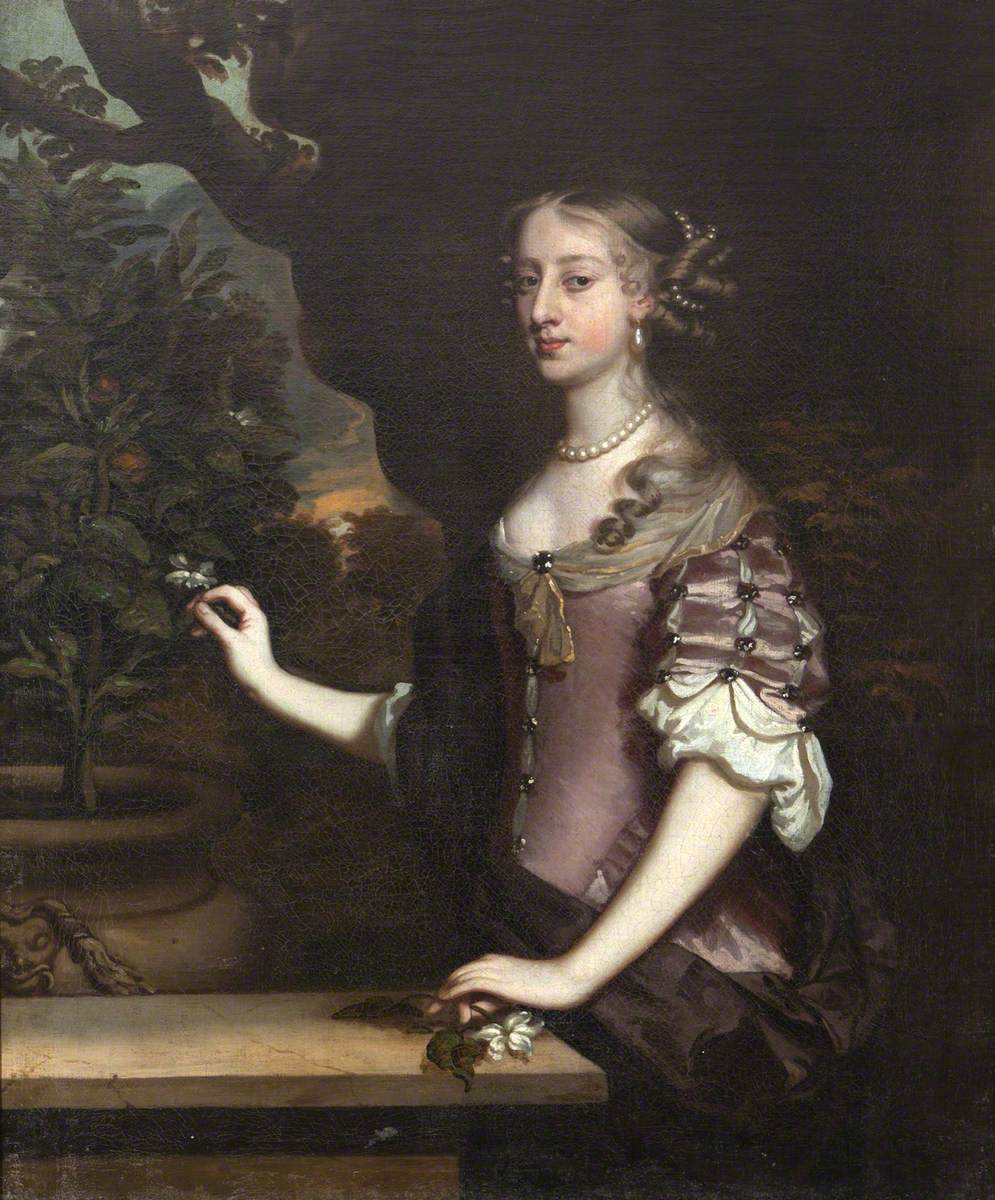 Sir Peter Lely; Katherine Ashe (1652-1729), Mrs William Windham I, ca 1668; National Trust, Felbrigg Hall; http://www.artuk.org/artworks/katherine-ashe-16521729-mrs-william-windham-i-171331