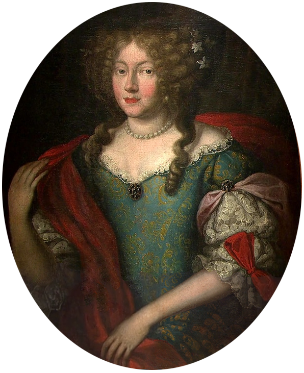 Portrait of Elizabeth Charlotte of the Palatinate, Duchess of Orléans (1652-1722), Duchess of Orléans c1675