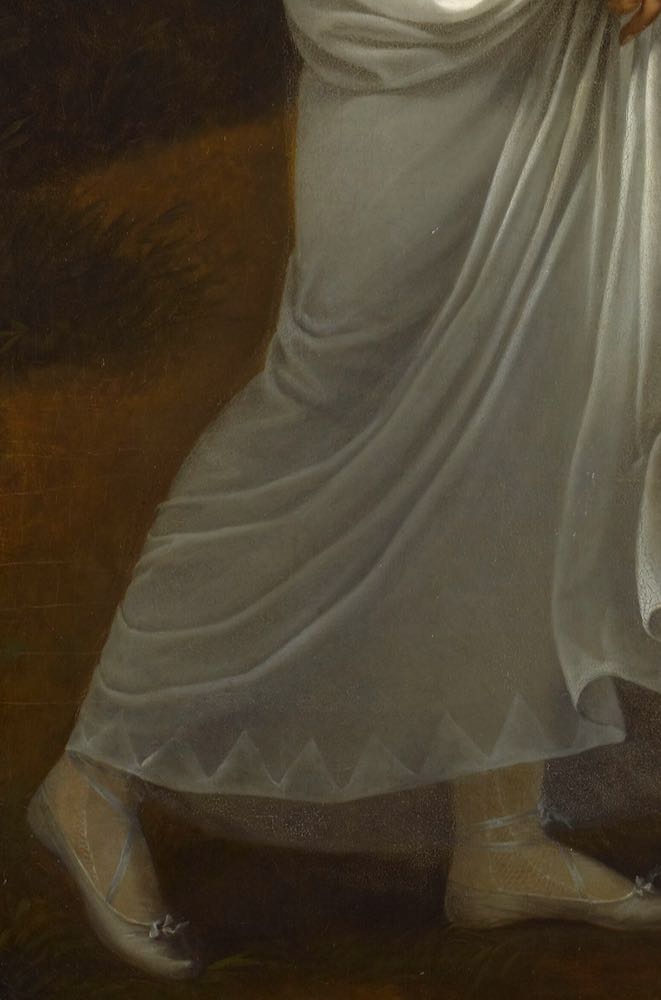 Young woman in a wooded setting, identified as Caroline Murat, Queen of Naples, ca 1810